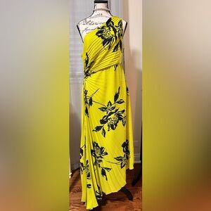 Nicole Miller womens One-Shoulder Midi Dress